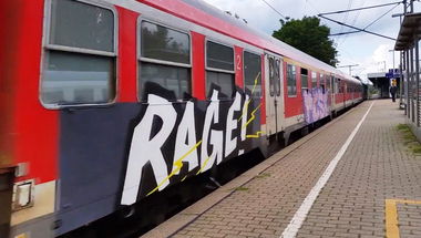 Graffiti Train - Photo by ZUGZWANG - rage (2017)