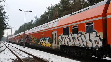 Graffiti Train - Photo by ZUGZWANG