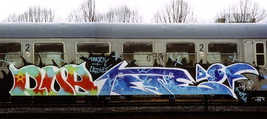 Graffiti Train - Photo by ZUGZWANG - tese, dsf, hamburg