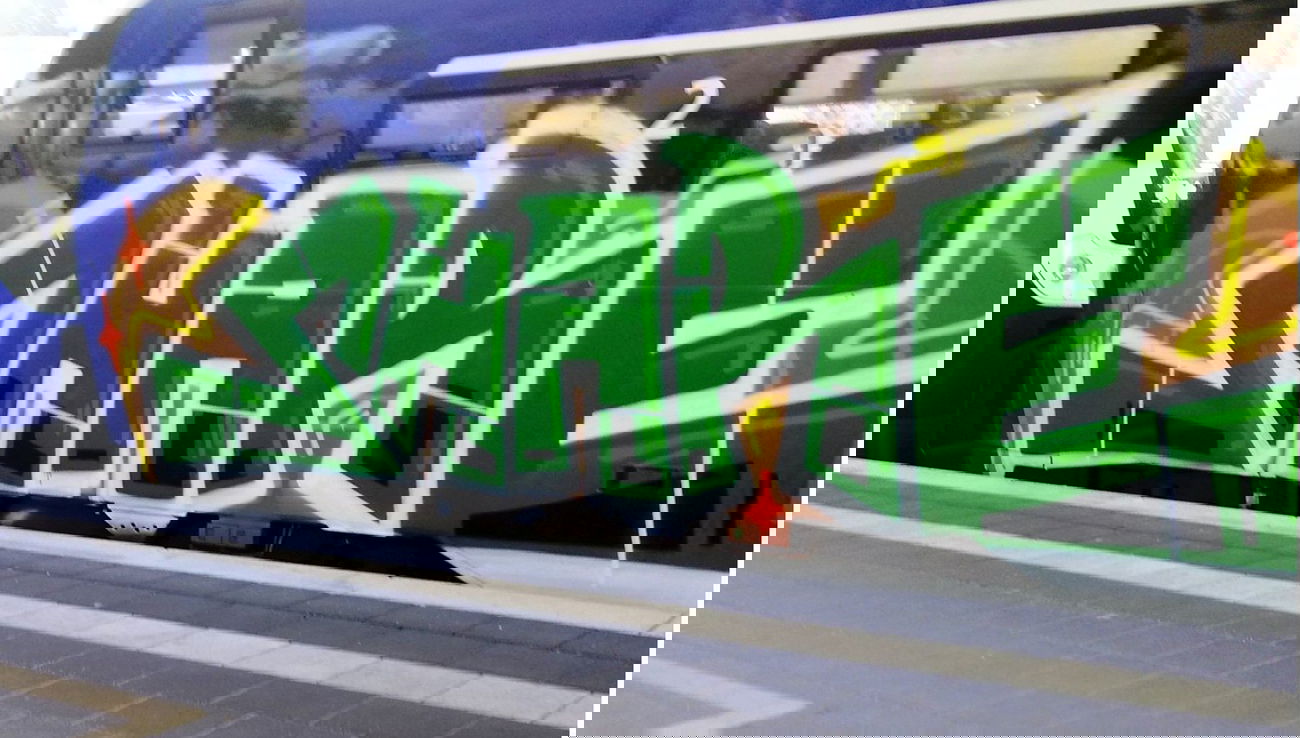 Graffiti Train - Photo by ZUGZWANG - share, bremerhaven, bremen (2015)