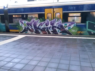 Graffiti Train - Photo by ZUGZWANG - skin, atk, bremerhaven (2014)