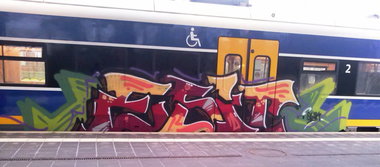 Graffiti Train - Photo by ZUGZWANG - esit, bremerhaven, bremern (2015)