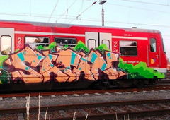Graffiti Train - Photo by ZUGZWANG - satan, bremen (2015)