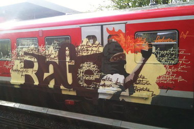 Graffiti Train - Photo by ZUGZWANG - rage, dsf, hamburg