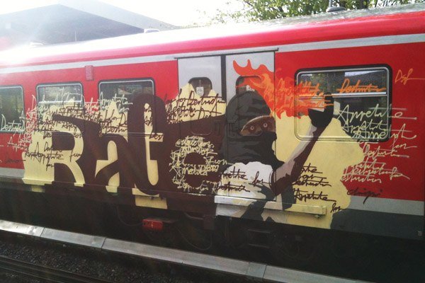 Graffiti Train - Photo by ZUGZWANG - rage, dsf, hamburg
