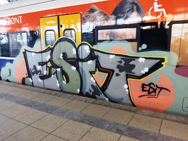Graffiti Train - Photo by ZUGZWANG - esit, bremen