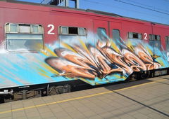 Graffiti Train - Photo by ZUGZWANG - belgien