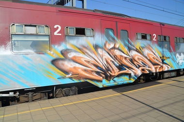 Graffiti Train - Photo by ZUGZWANG - belgien