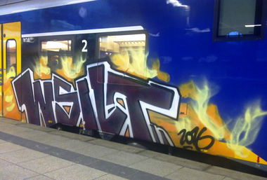 Graffiti Train - Photo by ZUGZWANG - ws, ilt (2016)