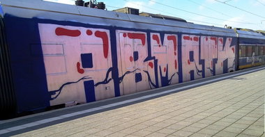 Graffiti Train - Photo by ZUGZWANG - abm, atk, bremerhaven (2015)
