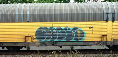 Graffiti Train - Photo by ZUGZWANG - moses, bremerhaven