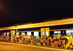 Graffiti Train - Photo by ZUGZWANG - zork, guts (2017)