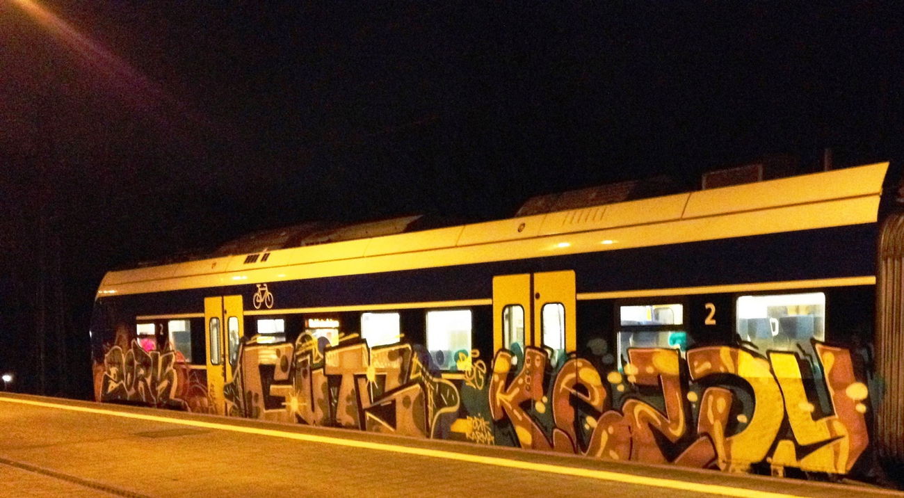 Graffiti Train - Photo by ZUGZWANG - zork, guts (2017)