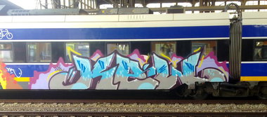 Graffiti Train - Photo by ZUGZWANG - kew, bremen (2015)