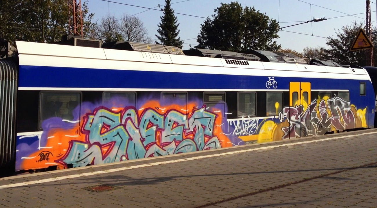 Graffiti Train - Photo by ZUGZWANG - siet, skin (2017)