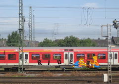 Graffiti Train - Photo by ZUGZWANG - rider, bart, simpson