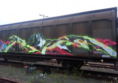 Graffiti Train in Dresden - Photo by ZURE - ZURE, TRK, OSF (2013)