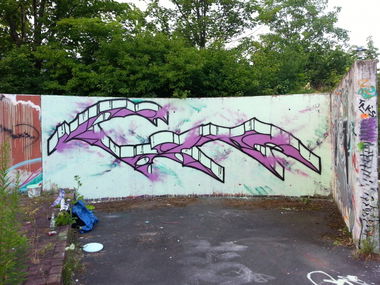 Graffiti Wall in Dresden - Photo by ZURE - ZURE, TRK, OSF (2013)