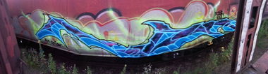 Graffiti Train in Dresden - Photo by ZURE - ZURE, TRK, OSF (2013)