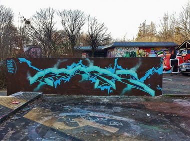 Graffiti Wall in Dresden - Photo by ZURE - TRK, OSF, CFF (2012)