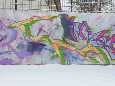 Graffiti Wall in Dresden - Photo by ZURE - TRK, OSF, CFF (2012)