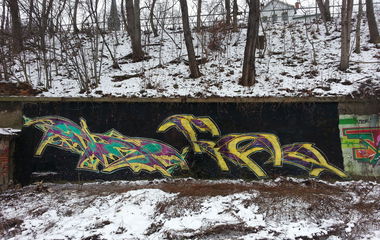 Graffiti Wall in Dresden - Photo by ZURE - TRK, OSF, CFF (2012)