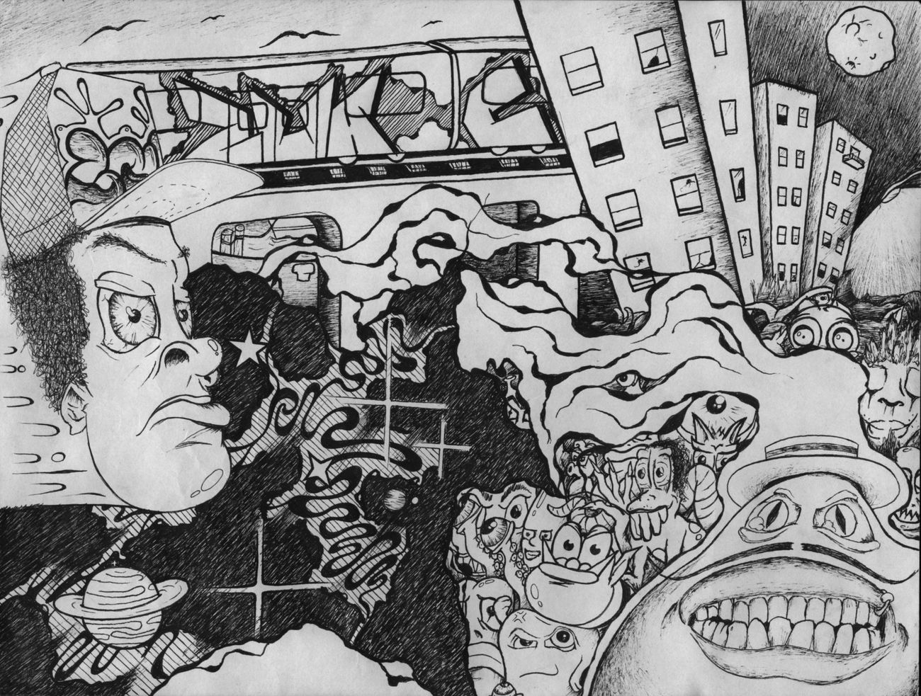 Graffiti Sketch - Photo by ZWACE (2013)