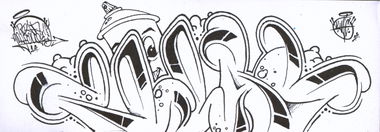 Graffiti Sketch - Photo by ZWACE (2014)