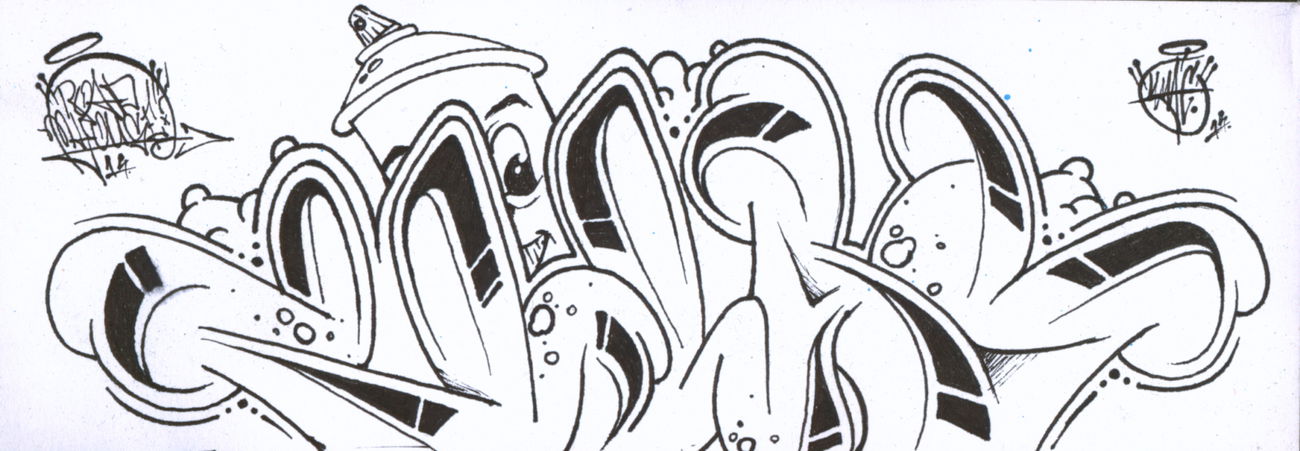 Graffiti Sketch - Photo by ZWACE (2014)