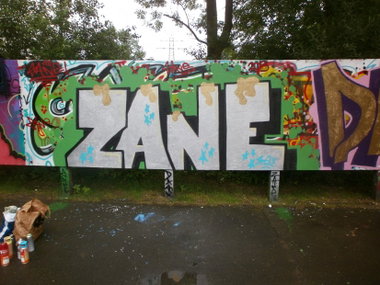 Graffiti Wall in Hamburg - Photo by Zane_one - zane, rain, hall (2013)