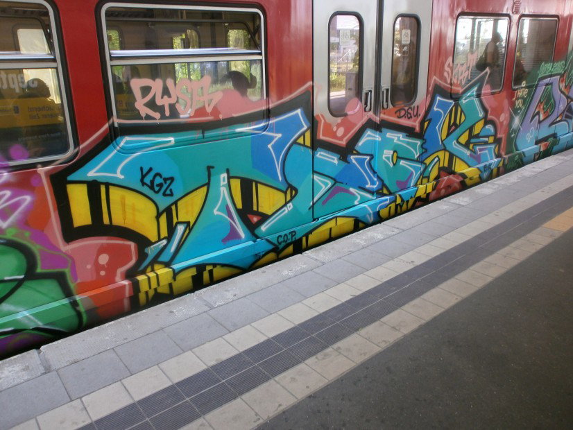 Graffiti Train in Hamburg - Photo by Zane_one - Teck, Teck9, Rams (2013)