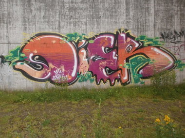 Graffiti Wall in Hamburg - Photo by Zane_one - Dier, Deich, Bostelbeker (2013)