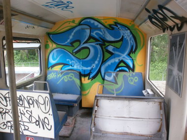 Graffiti Train in Hamburg - Photo by Zane_one - 37, Hamburg, Train (2006)