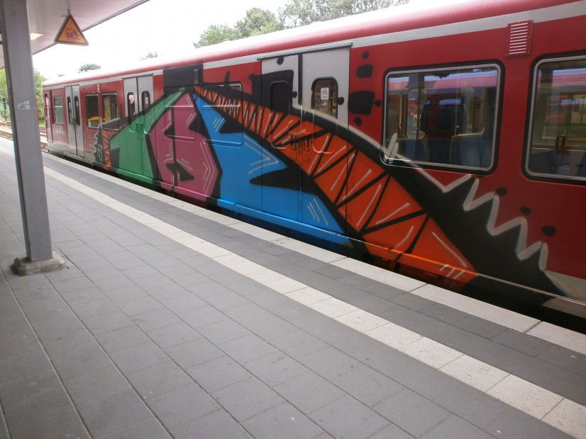 Graffiti Train in Hamburg - Photo by Zane_one - Tese, Dsf, Train (2013)