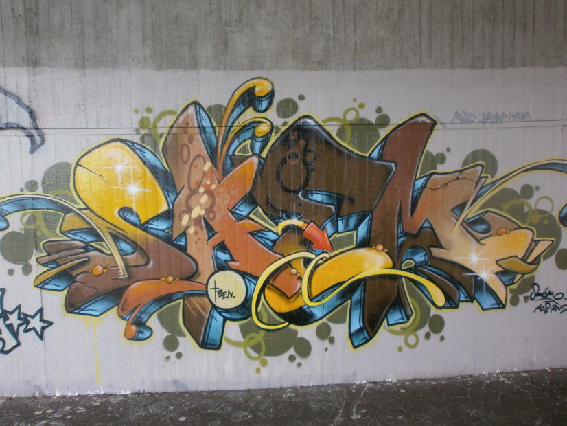 Graffiti Wall in Hamburg - Photo by Zane_one - Saem, perz, caber (2013)