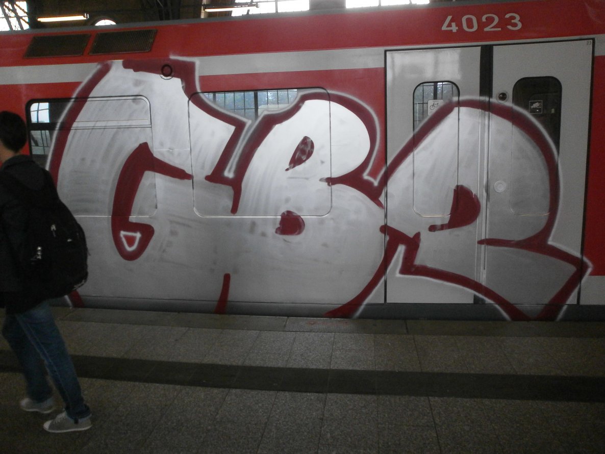 Graffiti Train in Hamburg - Photo by Zane_one - gbr, train, hamburg (2013)
