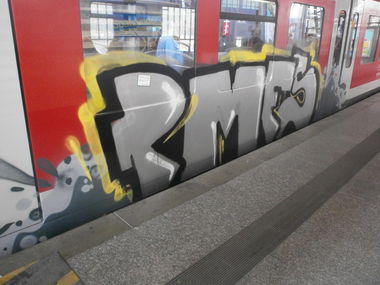 Graffiti Train in Hamburg - Photo by Zane_one - pmfs (2013)