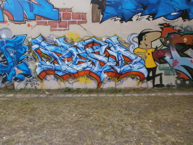 Graffiti Wall in Hamburg - Photo by Zane_one - pesd, fino, berlin (2013)