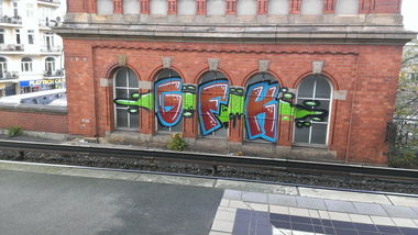 Graffiti Bombing in Hamburg - Photo by Zane_one - gfk, hamburg, schanze (2013)