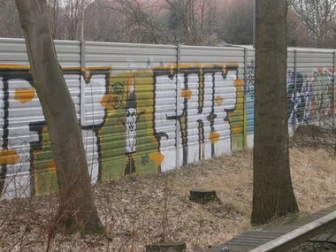 Graffiti Bombing in Hamburg - Photo by Zane_one - ske, ufs, hamburg (2012)