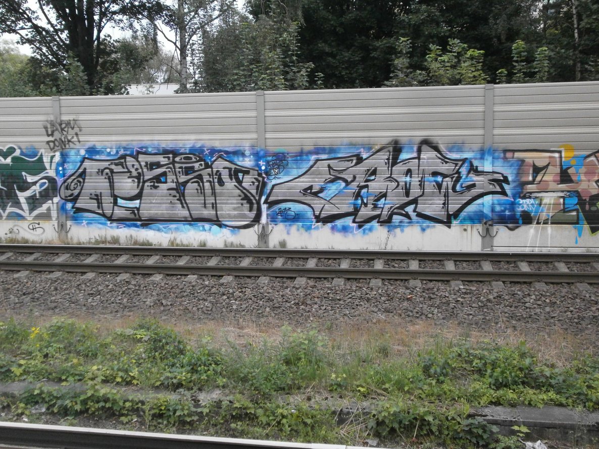 Graffiti Bombing in Hamburg - Photo by Zane_one - fisso, crow, qvd (2013)