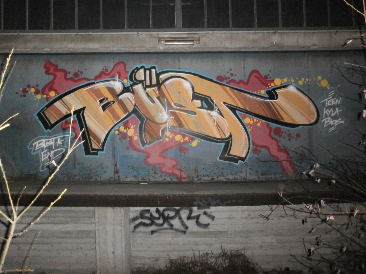 Graffiti Wall in Hamburg - Photo by Zane_one - bust, end, hamburg
