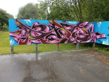 Graffiti Wall in Hamburg - Photo by Zane_one - ewa, tns, bak (2012)