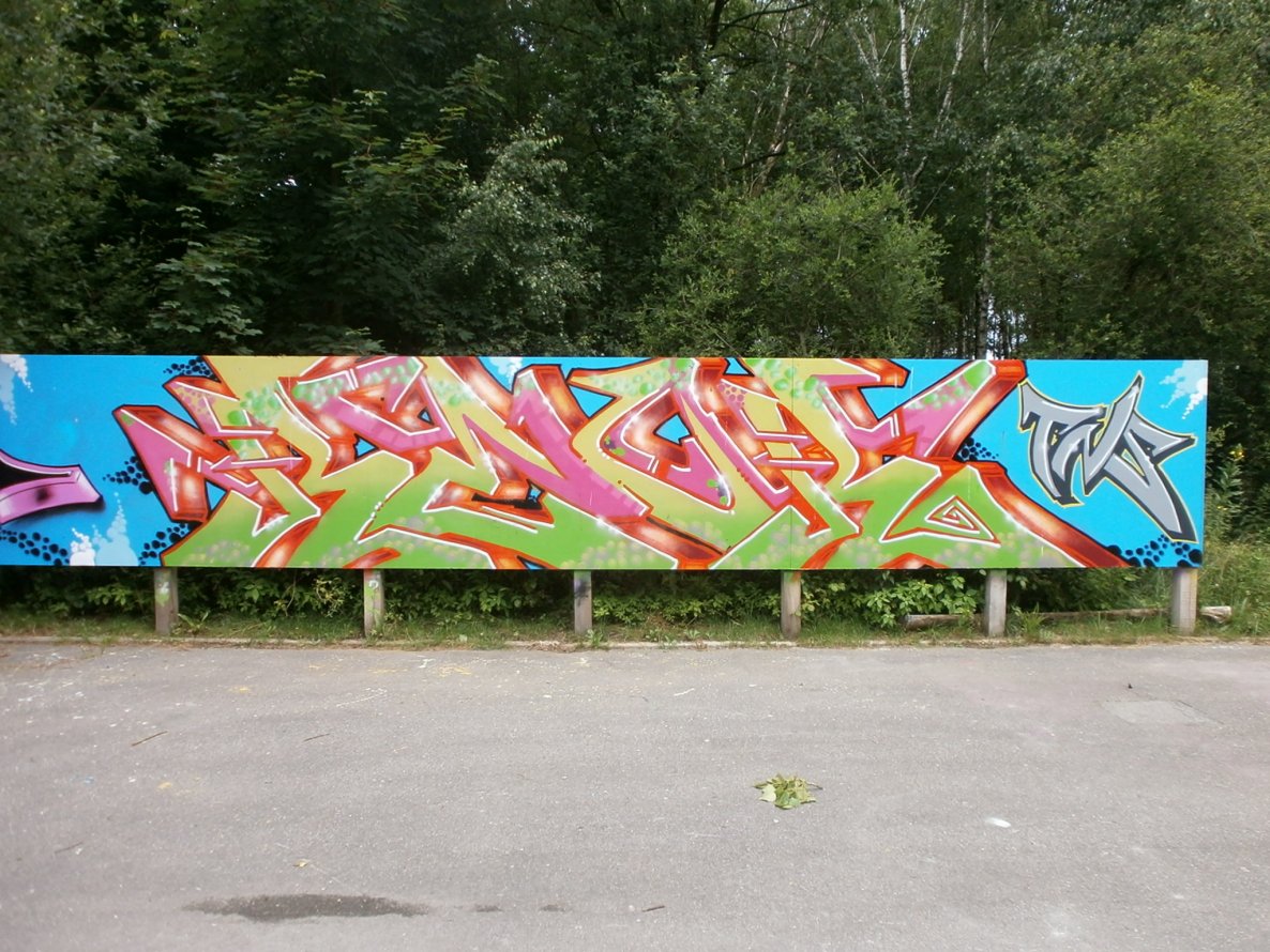 Graffiti Wall in Hamburg - Photo by Zane_one - reor, tns (2012)