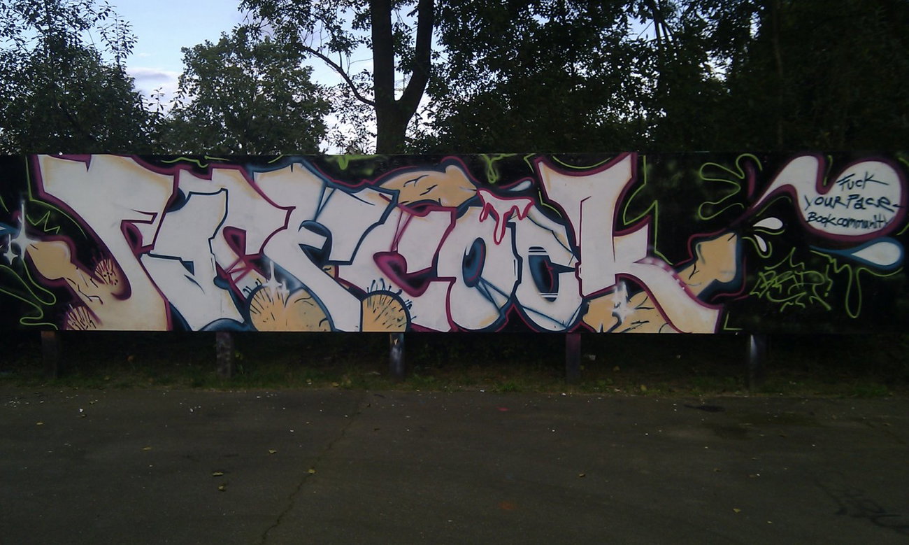 Graffiti Wall in Hamburg - Photo by Zane_one - facecock, brd (2012)