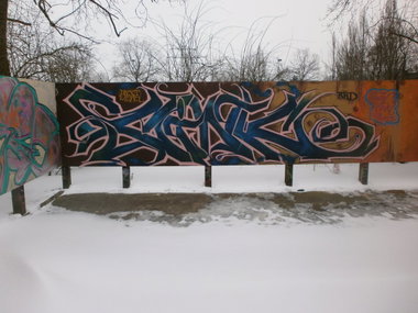 Graffiti Wall in Hamburg - Photo by Zane_one - cink, brd (2013)