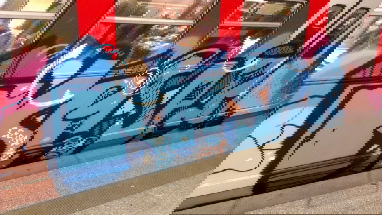 Graffiti Train in Hamburg - Photo by Zane_one - kaspa, chose, ems (2013)