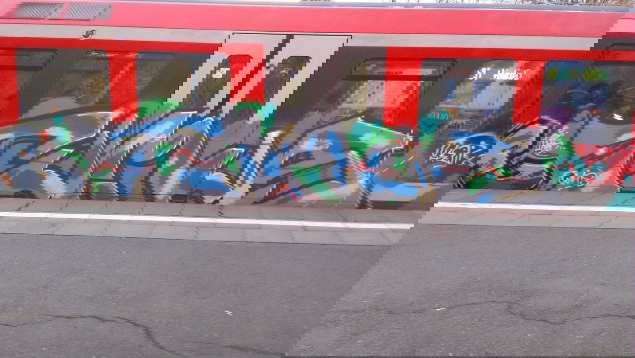 Graffiti Train in Hamburg - Photo by Zane_one - Tümus, reik, süra (2013)