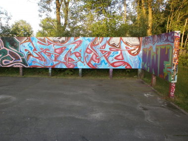 Graffiti Wall in Hamburg - Photo by Zane_one - riak, 37, zane (2013)