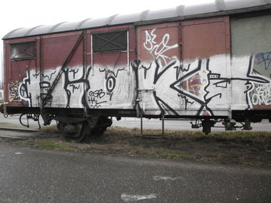 Graffiti Train in Hamburg - Photo by Zane_one - Biok (2014)